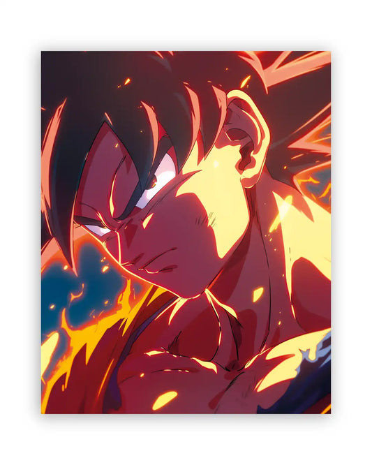Cuadro de Goku – La furia de los Saiyajin