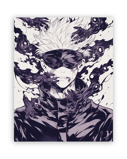 Cuadro de Satoru Gojo – Jujutsu Kaisen - Aura Maldita