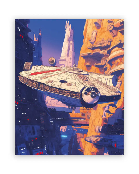 Cuadro del Halcón Milenario – Star Wars - Edición Espacial