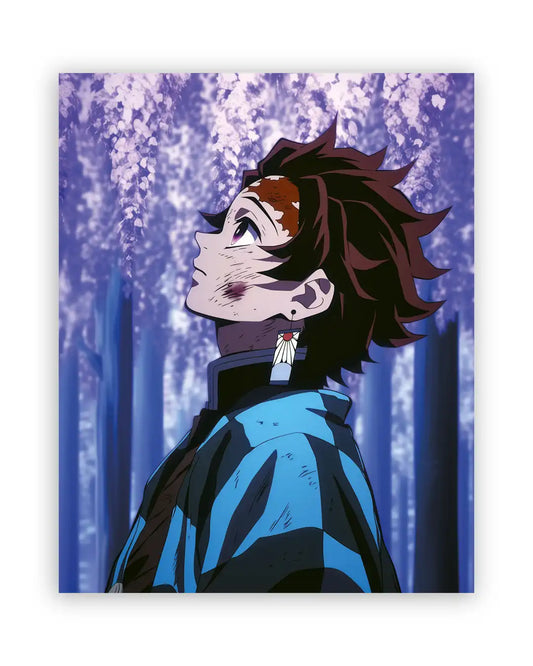 Cuadro de Tanjiro Kamado – Demon Slayer - Glicinias